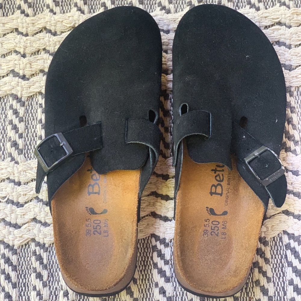 Black Birkenstock Betula Clogs